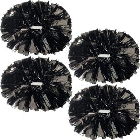 PUZINE 4 Pack Cheerleading pom poms Cheer pom poms with Baton Handle