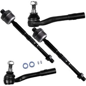 SCITOO 4-PC SET Suspension Kit for 2001-2005 C240 2006-2007 C280 2002-2004 C32 AMG 2001-2005 C320 2006-2007 C350 - Inner Outer Tie Rod End