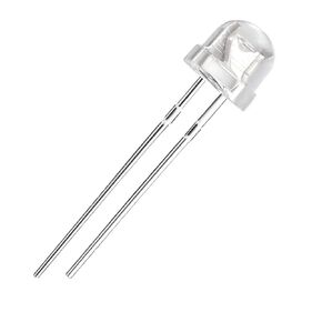 uxcell 25pcs 5mm Red LED Diode Lights (Clear Straw Hat Transparent DC 1.9-2V) Electronics Components Light Emitting Diodes
