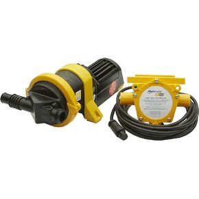 Whale WM8284, Gray IC Waste Pump, 12V, Automatic Waste Removal from 2 Drains, 5 Gal./Minute, Compact, Service-Free