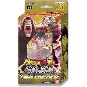 BANDAI | Dragon Ball Super CG: Zenkai Series Starter Deck (SD20) - Yellow Transformation | Card Game | Ages 6+ | 1 Player