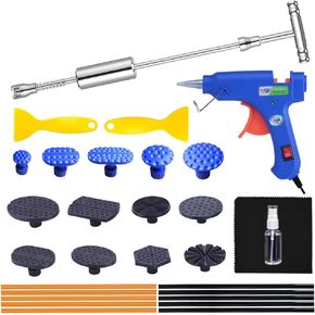 LTGABA Dent Puller - طقم إصلاح دنت بدون طلاء، أداة إزالة انبعاجات السيارة، مطرقة منزلق دنت بولير لإصلاح دنت السيارة وإزالة انبعاجات الأسطح المعدنية in Kuwait