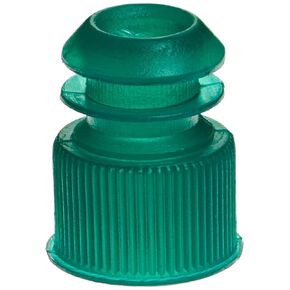 Globe Scientific 118240G Polyethylene Flange Plug Cap for Test Tubes, 13mm Size, Green (Pack of 1000)