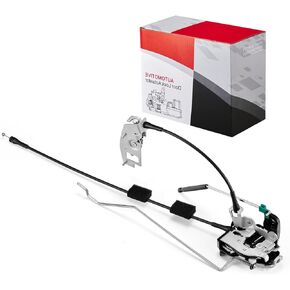 SYERAL Door latch assembly w/cable & rod Right Side Rear Cargo door Replacement for 1992-2014 E-150 E-250 Club Wagon Econoline Club Wagon 6C2Z-15431A02-AA, 8C2Z-15431A02-C