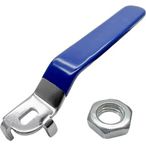 1Pcs Blue Ball Valve Lever Handle,Replacement Ball Valve Handle with Nut(Hole:8x14mm)