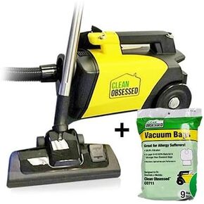 Clean Obsessed Commercial Lightweight Portable Canister Vacuum; Model CO711 (Cleaner with Kit)