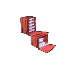 American Metalcraft PB1926 Pizza Delivery Bag with Rack, Deluxe, Holds Up to 10 Pizza Boxes, 27" Hx 19" W x 19" L