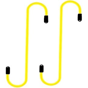 KLZLINYJLONG Brake Caliper Hanger, Brake Caliper Hooks with Rubber Tips - Automotive Tools for Brake Axle and Suspesion Systems - 2Pcs(Yellow)