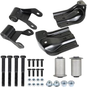 WFLNHB Rearward Leaf Spring Shackle Bracket Hanger Repair Kit Replacement for Chevy GMC