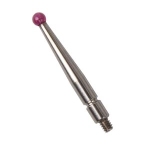 Contact Points for Dial Test Indicator, Thread M1.6, Ruby Ball Tip 2mm Diameter, 20.9 mm Long 21CZA201