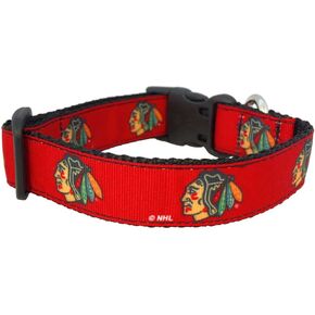 All Star Dogs NHL Unisex NHL Chicago Blackhawks Dog Collar