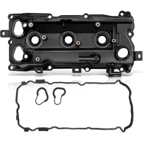 A-Premium Left Engine Valve Cover with Gasket Compatible with Nissan Altima 2015-2017, Maxima 2009-2017, Murano 2015-2017, Pathfinder 2015-2017, Infiniti QX60 2015-2017, V6 3.5L, Replace # 132649N00B