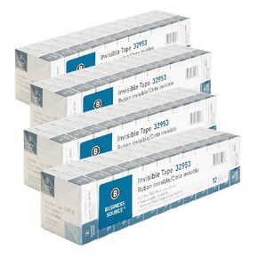 Invisible Tape, 1 Core, 3/4x1000, 48/PK, Clear (BSN32953)