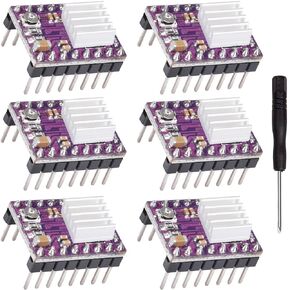 DKARDU 6 pcs DRV8825 Stepper Motor Driver Module Adjustable Driver 3D Printer Accessories with Heat Sink Screwdriver for 3D Printer RepRap 4 ramps 1.4 StepStick