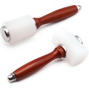 مطرقة نحت الجلد من Kellegour، مطرقة نحت الجلد الاحترافية، مطرقة مقبض خشب النايلون، مطرقة نحت الجلد الخشبي، أداة حرفية مطرقة نحت الجلد، لأداة ختم جلد البقر DIY in Kuwait