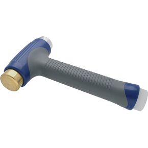 The Beadsmith EZ-Strike Hammer - Metal Elements Patent Protected Metal Working Hammer - Interchangeable Heads - 6.5" x 3.75" - Ergonomic Handle - Use for Stamping Jewelry, Leather & Wood