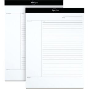 Oxford 8-1/2 x 11-3/4 Inches, Cornell Rule Legal Ruled Writing Pad (77104) ,50 sheets per pad; pack of 2 pads