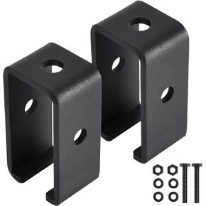 مسار عربة القنوات لجميع قنوات الدعامة 1-5/8 بوصة، 2 حزمة من دعامة تعليق مسار العربة شديدة التحمل، دعامة تعليق متوسطة مطلية بمسحوق أسود in Kuwait