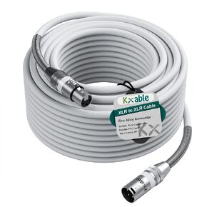 XLR to XLR Cable 3 Feet, Premium XLR Microphone Cable, Heavy Duty 22AWG OFC XLR Male to Female Cord, 3-Pin Shielded Mic Speaker Cable, Zinc Alloy Connectors, Metal Spring SR, Purple