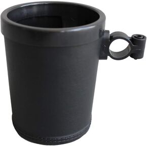 The All Black Bike Cup Holder for Beach Cruiser Bicycle - Commuter Bike - Handlebars (General Style)