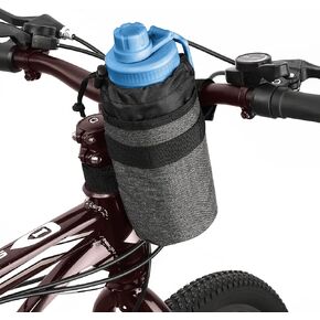 Accmor Insulated Bike Water Bottle Holders,Bike Cup Holder Keep Bottle Cool or Warm, Bike Water Bottle Cage for Kid's Bike,Mountain Bike,Cruiser, Road Bike,Black