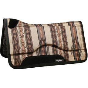 Reinsman Shock Absorbing Square Swayback Contour Saddle Pad, Tacky Too Bottom, 30" L x 30" D x 1" T