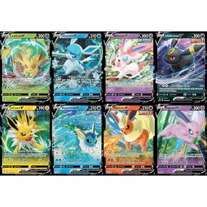 Pokemon Umbreon V Ultra Rare 8 Card Lot - Jolteon - Flareon - Vaporeon - Espeon - Glaceon - Leafeon - Sylveon - Eeveelutions