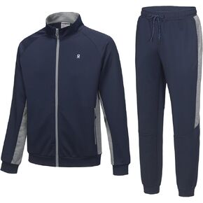 Little Donkey Andy Men's Tracksuit Sweatsuits 2 Piece Set Athletic Jogging Gym Full Zip Sets Sweat Track Suits for Men in Kuwait