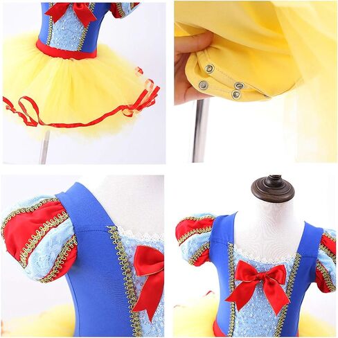 NEWEPIE طفل الفتيات الأميرة ثياب الباليه الرقص تنانير تنورات قصيرة Dancewear هالوين عيد الميلاد عيد ميلاد زي حفلة تنكرية in Kuwait