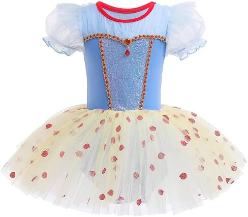 NEWEPIE طفل الفتيات الأميرة ثياب الباليه الرقص تنانير تنورات قصيرة Dancewear هالوين عيد الميلاد عيد ميلاد زي حفلة تنكرية in Kuwait