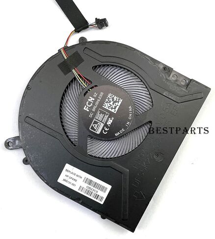 استبدال مروحة Bestparts لـ HP 15-ER - استبدال مروحة تبريد وحدة المعالجة المركزية OEM لجهاز HP Pavilion X360 المكشوف 15-ER، 15-er00xx 15-er10xx 15-erxx، TPN-W147 P/N: M45131-001 in Kuwait