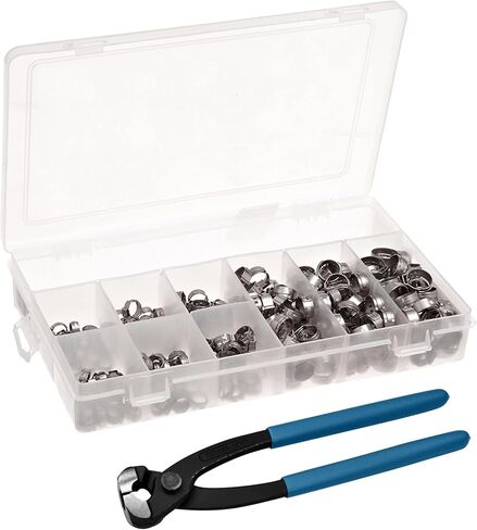 طقم مشروبات Oetiker 18500075 (مشابك أذن بدون خطوات، من الفولاذ المقاوم للصدأ مع كماشة فكية جانبية) in Kuwait