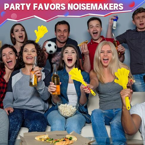 Woanger 4 Pieces Giant Hand Clappers Noise Makers 11 Inch Party, Blue in Kuwait