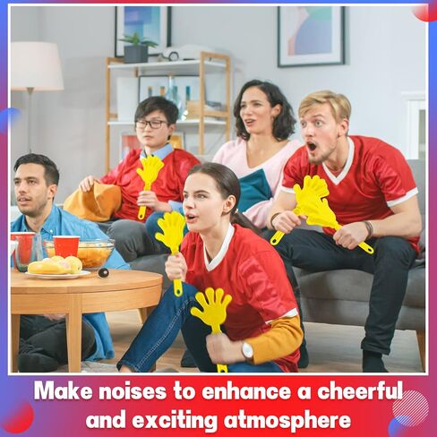 Woanger 4 Pieces Giant Hand Clappers Noise Makers 11 Inch Party, Blue in Kuwait