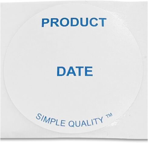 مجموعة ملصقات تاريخ المنتج ذات الجودة البسيطة القابلة للإزالة مكونة من 12 حزمة مع أغطية ختم جاما GAMMA2 لمجموعة دلو سعة 2 جالون مكونة من 4 قطع in Kuwait