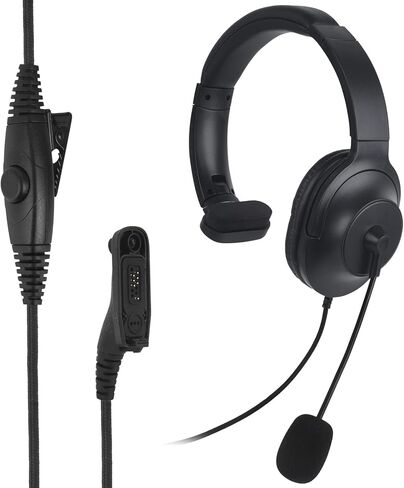 JUYODE APX4000 APX6000 Single Side Noise Cancelling Headset with Boom Mic Walkie Talkie Overhead Headphone for APX7000 APX8000 XPR6350 XPR6550 XPR7350 XPR7550 XPR6550e XPR7350e XPR7550e in Saudi Arabia
