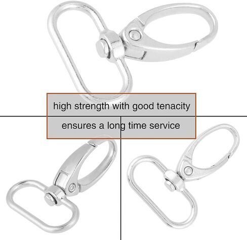 QANYEGN 20Pcs Keychain Hooks, Zinc Alloy Swivel Trigger Clips, Trigger Clips, Keychain Clips for Key Rings, Handbags, and DiIY Crafts(32mm) in Saudi Arabia