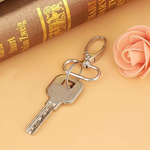 QANYEGN 20Pcs Keychain Hooks, Zinc Alloy Swivel Trigger Clips, Trigger Clips, Keychain Clips for Key Rings, Handbags, and DiIY Crafts(32mm) in Saudi Arabia