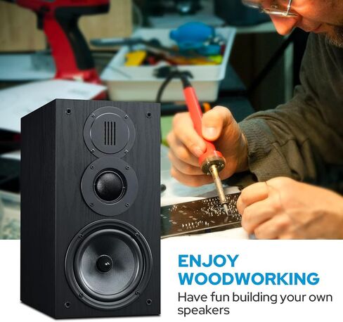 HiVi-Swans DIY 3 Way Passive Bookshelf Speakers Pair - DIY Speaker Kit-Peak Power 120 Watt Home Theater Bookshelf Speakers for Surrounds or Front in Saudi Arabia