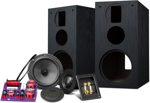 HiVi-Swans DIY 3 Way Passive Bookshelf Speakers Pair - DIY Speaker Kit-Peak Power 120 Watt Home Theater Bookshelf Speakers for Surrounds or Front in Saudi Arabia