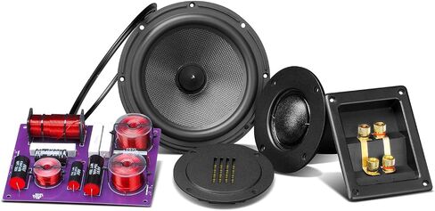 HiVi-Swans DIY 3 Way Passive Bookshelf Speakers Pair - DIY Speaker Kit-Peak Power 120 Watt Home Theater Bookshelf Speakers for Surrounds or Front in Saudi Arabia