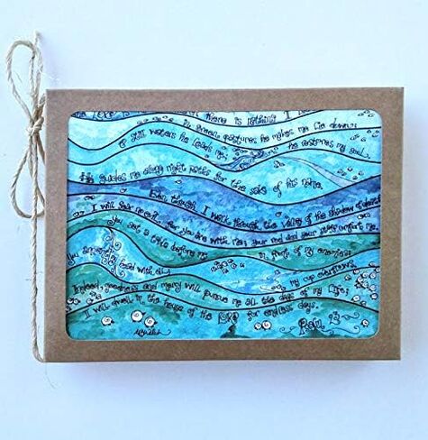 Psalm 23 Note Cards - All Occasion Cards with Watercolor and Calligraphy in Saudi Arabia