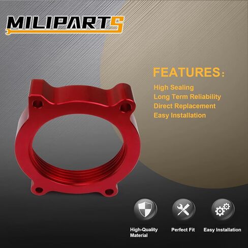 فاصل جسم الخانق من MILIPARTS PowerAid متوافق مع 2007-2013 Chevrado Silverado1500 Tahoe/Avalanche شيفروليه سوبربان/كاديلاك إسكاليد/ESV/EXT 2007-2013 GMC Sierra 1500/Yukon، OE# 200-617 in Saudi Arabia