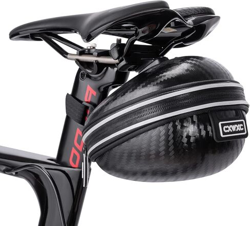 حقائب سرج الدراجة CXWXC تحت المقعد - حقيبة مقعد الدراجة ذات الهيكل الصلب ثلاثية الأبعاد مقاومة للماء - حزمة إسفين لركوب الدراجات لدراجات الطرق الجبلية in Kuwait