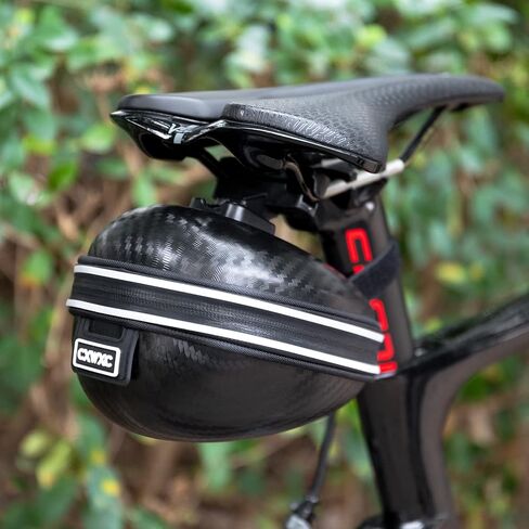 حقائب سرج الدراجة CXWXC تحت المقعد - حقيبة مقعد الدراجة ذات الهيكل الصلب ثلاثية الأبعاد مقاومة للماء - حزمة إسفين لركوب الدراجات لدراجات الطرق الجبلية in Kuwait