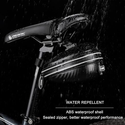 حقائب سرج الدراجة CXWXC تحت المقعد - حقيبة مقعد الدراجة ذات الهيكل الصلب ثلاثية الأبعاد مقاومة للماء - حزمة إسفين لركوب الدراجات لدراجات الطرق الجبلية in Kuwait