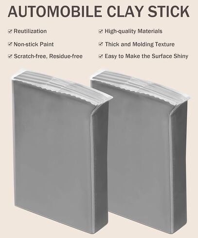 bylikeho 4PCS Clay Bars Auto Detail، مجموعة Clay Bar Kit، اكسسوارات السيارات، شريط طين السيارة، أدوات تنظيف السيارة بالتفصيل مع قدرة الغسيل والامتصاص، منظف شريط الطين للسيارة وسيارات الدفع الرباعي والمركبات الترفيهية in Saudi Arabia