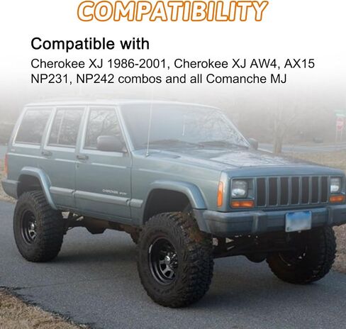 طقم ربط علبة نقل AUTOBABA متوافق مع 1986-2001 Jeep Cherokee XJ AW4 AX15 NP231 وNP242 Combos Comanche MJ، إصدار جديد سهل التركيب من الفولاذ المقاوم للصدأ in Saudi Arabia