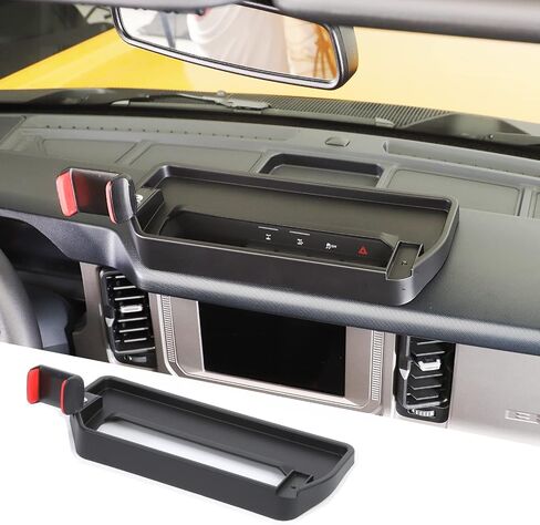 HTHE Phone Holder Mount Center Console Dash Tray Dashboard Storage Box Organizer Phone Holder Dashboard Organizer Compatible with Ford Bronco 2021+ 2/4Doors Interior Accessories (Model A) in Saudi Arabia