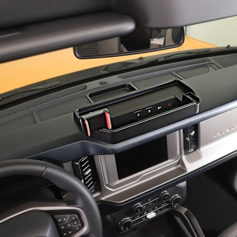 HTHE Phone Holder Mount Center Console Dash Tray Dashboard Storage Box Organizer Phone Holder Dashboard Organizer Compatible with Ford Bronco 2021+ 2/4Doors Interior Accessories (Model A) in Saudi Arabia
